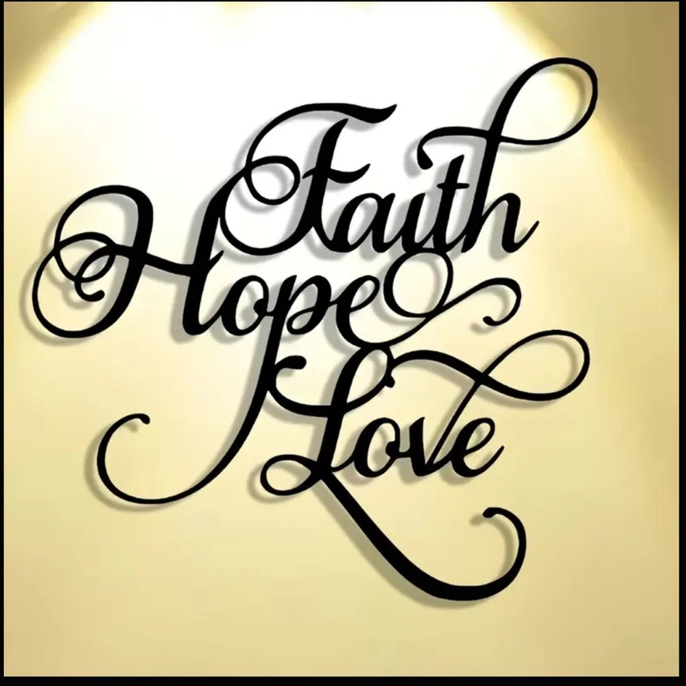 Black Wood or Metal Art Inspirational Wall Decor - Picture 6 of 10